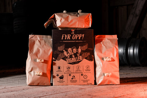 FYR OPP!  - Porsjon Pakket Grillkull (3 Pakk)